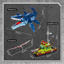 Forange block FC3724 Escape from the mouth of Mosasaurus 888pcs Forange