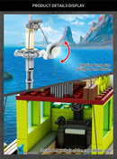 Forange block FC3724 Escape from the mouth of Mosasaurus 888pcs Forange