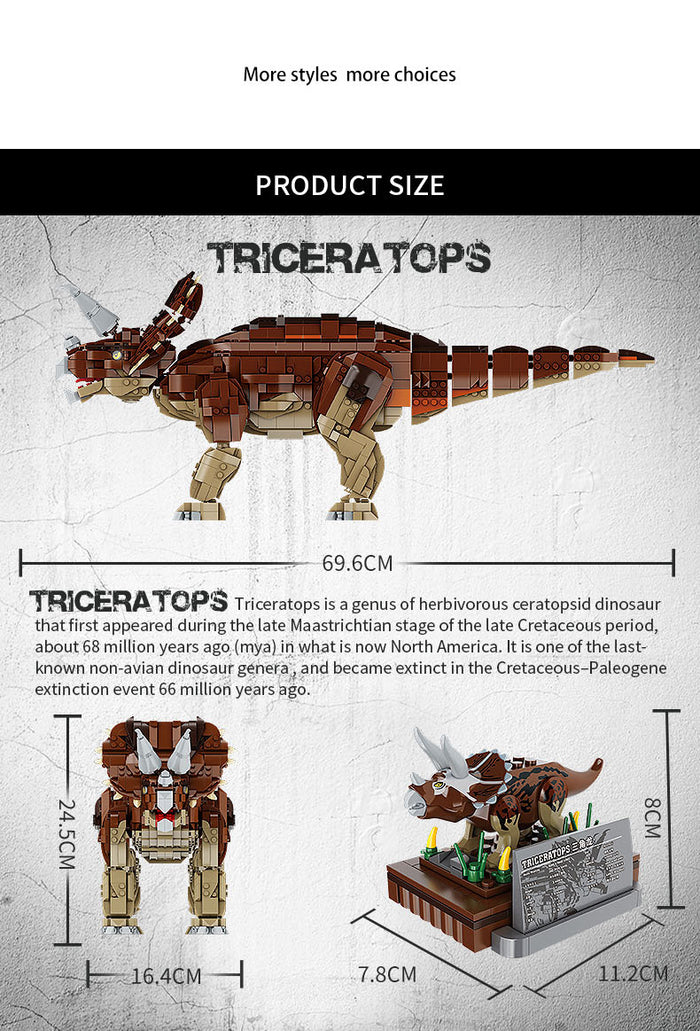 Forange BLOCK FC6203 Triceratops 1976pcs-Afobrick