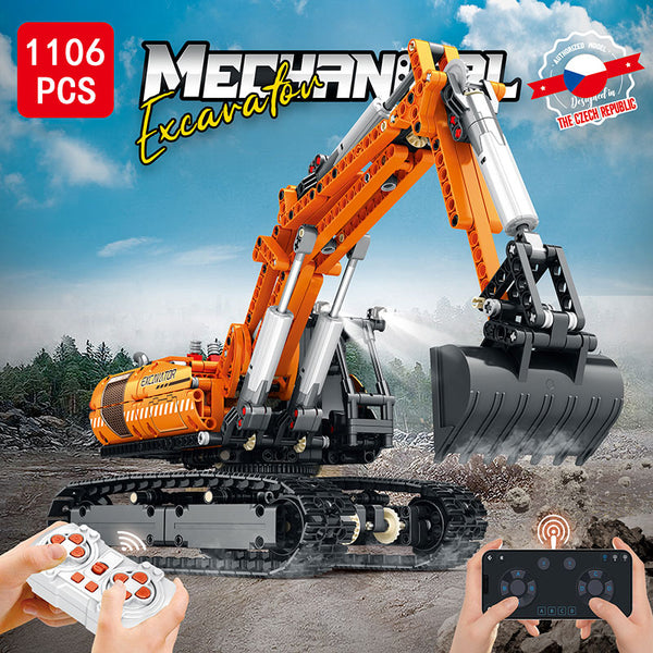 REOBRIX 22003 Mechanical Excavator RC 1106pcs Reobrix