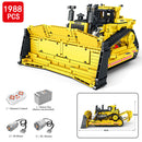 REOBRIX 22001 Mechanical Caterpillar D11 Bulldozer RC 1988pcs Reobrix